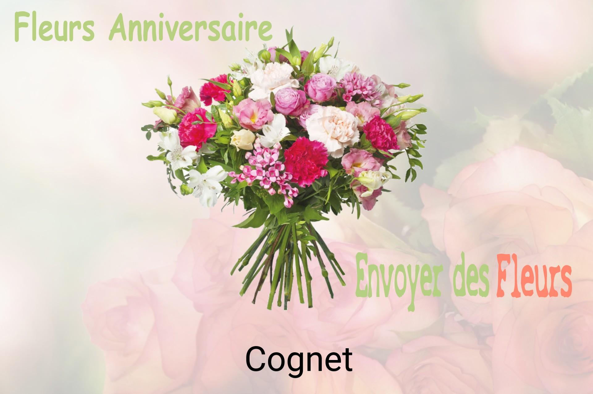 Bouquet de fleurs d’anniversaire livré à Cognet